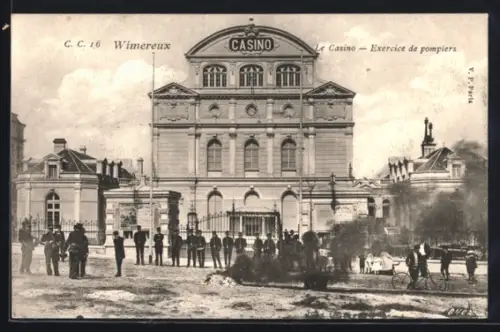 AK Wimereux, Le Casino, Exercise de pompiers