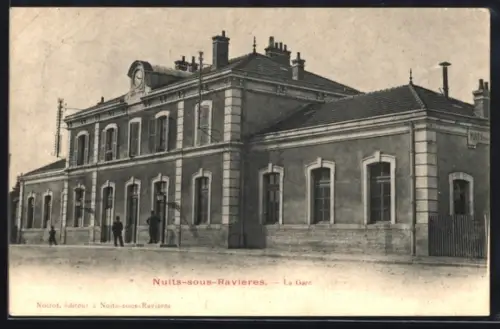AK Nuits-sous-Ravières, La Gare