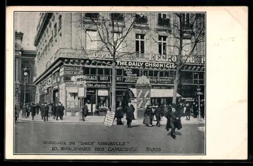 AK Paris, Bureaux du Daily Chronicle, 10, Boulevard des Capucines
