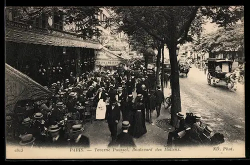 AK Paris, Taverne Pousset, Boulevard des Italiens