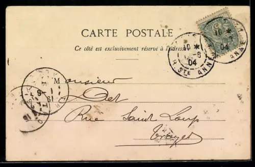 AK Paris, Bibliothèque Nationale, Rue Richelieu