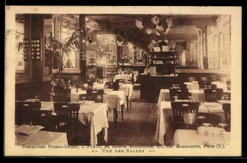 AK Paris, Restaurant Franco-Italien, une des salles
