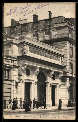 AK Paris, Le Crédit Lyonnais, Rue du 4-Septembre