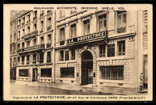 AK Paris, La Protectrice, 45-47 Rue de Chateaudun