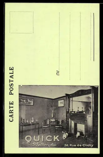 AK Paris, Intérieur du magasin Quick Bottier Chic, 58 Rue de Clichy