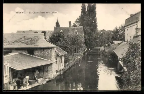 AK Bernay, La Charentonne rue Lobrot