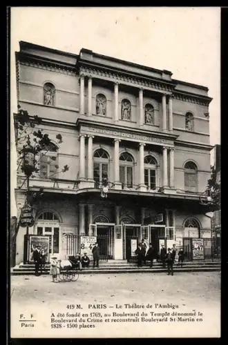 AK Paris, Le Théatre de l`Ambigu