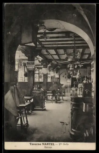 AK Paris, Taverne Martel, Rue Martel, 2me Salle, Entrée