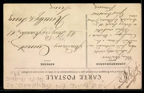 AK Paris, Ecole communale, Rue Alexandre-Dumas