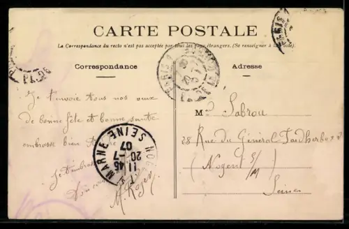 AK Paris, Rue Pasteur