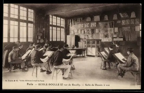 AK Paris, Salle de Dessin a vue, Ecole Boulle, rue de Reuilly