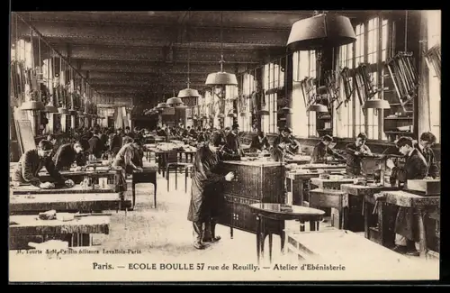 AK Paris, Ecole Boulle, 57, Rue de Reuilly, Atelier d`Ebénisterie