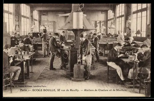 AK Paris, Ecole Boulle, 57, Rue de Reuilly, Ateliers de Ciselure et de Monture