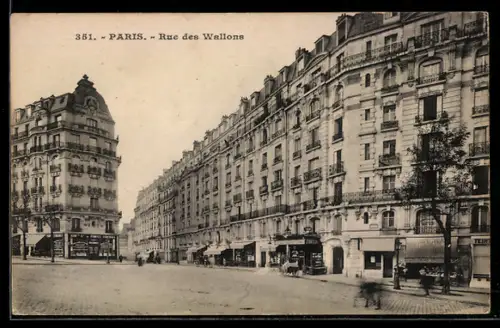 AK Paris, Rue des Wallons