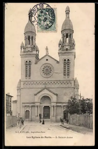 AK Paris, Eglise Saint-Anne