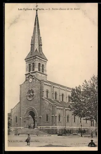 AK Paris, Eglise Notre-Dame de la Gare