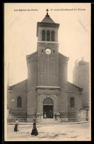 AK Paris, Église Saint-Ferdinand des Ternes