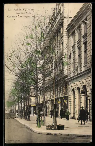 AK Paris, Avenue Niel, Caserne des sapeurs-pompiers