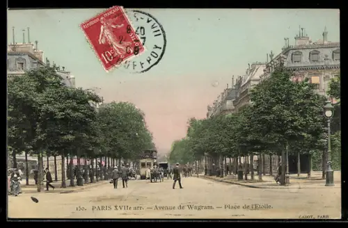 AK Paris, Avenue de Wagram, Place de l`Étoile