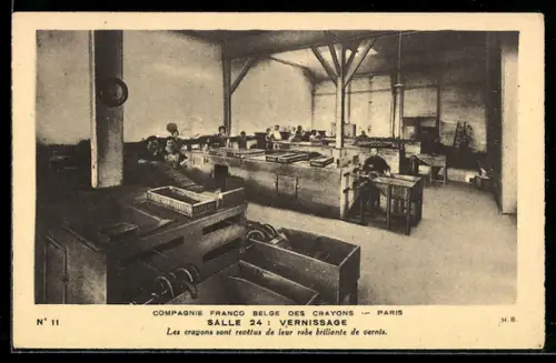 AK Paris, Compagnie Franco Belge des Crayons, Salle 24, Vernissage des crayons