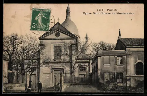 AK Paris, Église Saint-Pierre de Montmartre