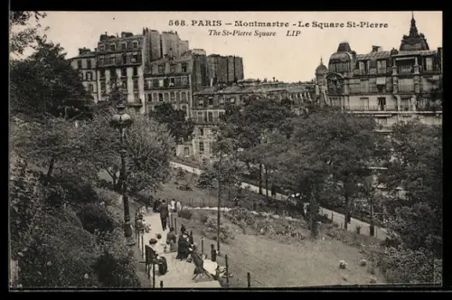 AK Paris, Montmartre, Le Square St-Pierre