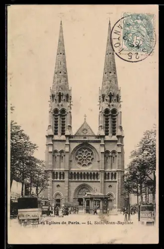 AK Paris, L`Église Saint-Jean-Baptiste
