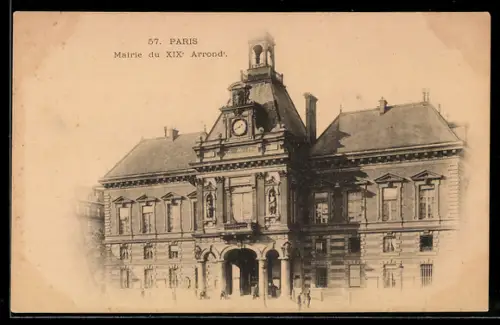 AK Paris, Mairie du XIXe Arrondissement