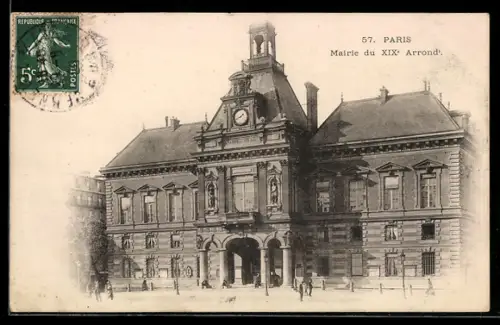 AK Paris, Mairie du XIXe Arrondissement