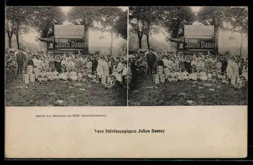 AK Paris, Sortie des Bambins du XIXe Arrondissement