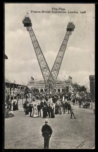 AK London, Franco-British Exhibition 1908, Flip-Flap