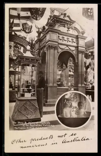 AK The Franco-British Exhibition, The Stone and Mineral Products of the Australian Colonies