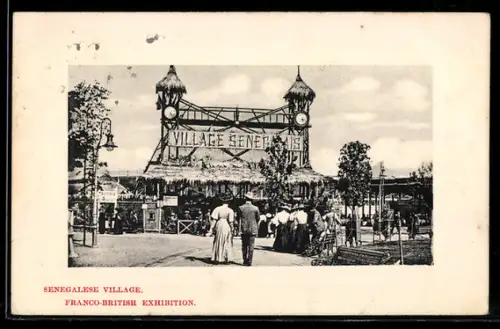 AK Franco-British Exhibition, Senegalese Village
