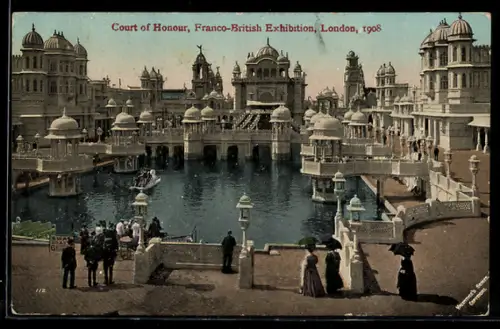 AK London, Franco-British Exhibition 1908, Court of Honor