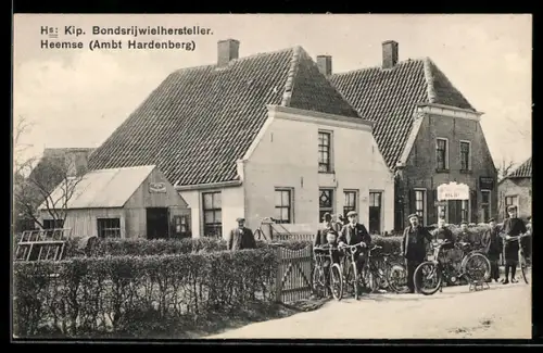 AK Heemse /Hardenberg, Kip. Bondsrijwielhersteller