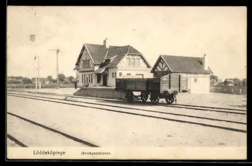 AK Löddeköpinge, Järnvägsstationen, Bahnhof