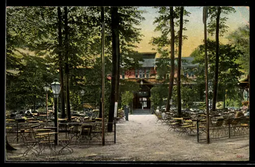 AK Israelsdorf b. Lübeck, Gaststätte Forsthalle, Bes. A. Peterzani