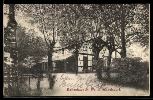 AK Israelsdorf b. Lübeck, Gaststätte Kaffeehaus H. Wendt