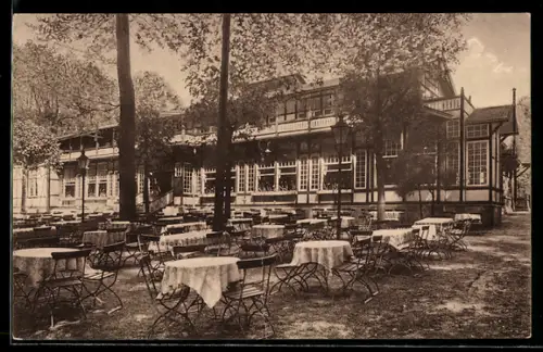 AK Israelsdorf b. Lübeck, Gaststätte Forsthalle, Bes. Oscar Hering