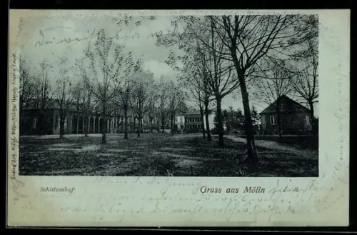 Mondschein-AK Mölln, Gasthaus Schützenhof