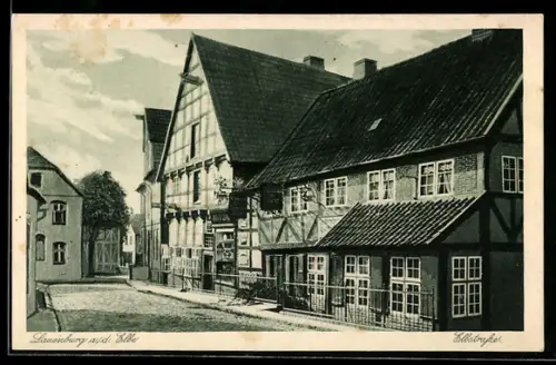 AK Lauenburg, Fachwerkhäuser an der Elbstrasse