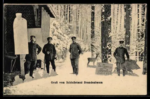 AK Lübeck, Soldaten am Schiessstand Brandenbaum