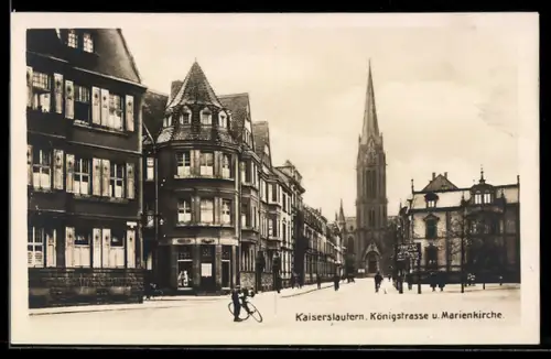 AK Kaiserslautern, Königstrasse und Marienkirche