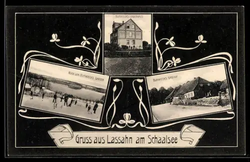 AK Lassahn, Burwiecks Gasthof, Burwiecks Logierhaus