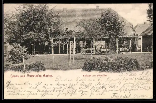 AK Lassahn i. Lbg., Gaststätte Burwiecks Garten