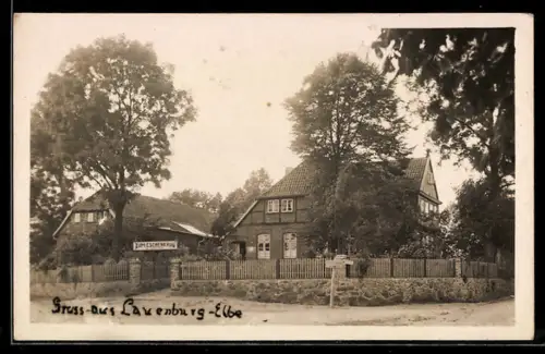AK Lauenburg /Elbe, Gasthaus Zum Eschenkrug, Büchener Weg 9, Bes. W. Beate