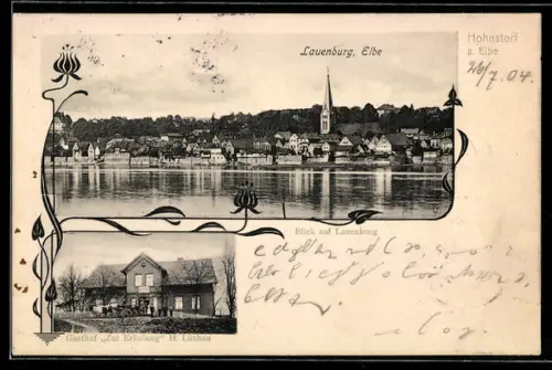 AK Lauenburg a. Elbe, Gasthof zur Erholung von H. Lüchau