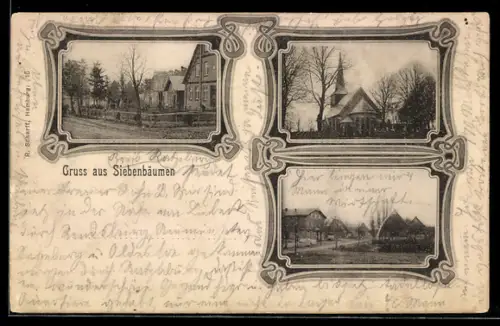 AK Siebenbäumen, Kirche, Strassenpartie