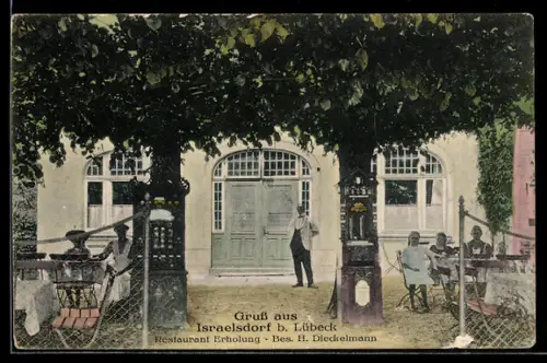 AK Israelsdorf b. Lübeck, Restaurant Erholung