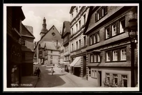 AK Siegen, Blick in die Löhrstrasse